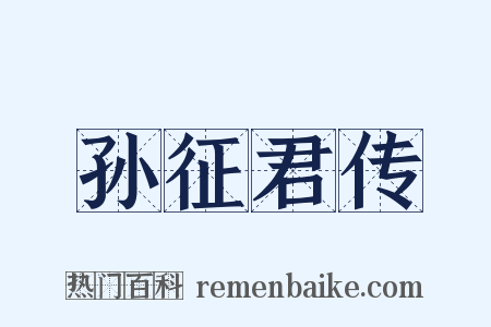 孙征君传是什么意思的图片